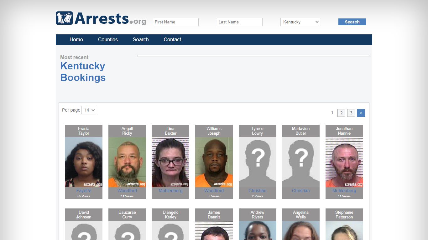 Kentucky Arrests and Inmate Search