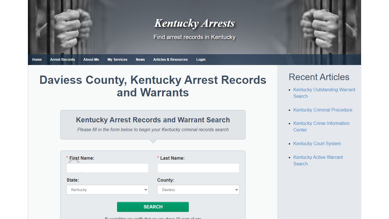 Daviess County, Kentucky Arrest Records and Warrants